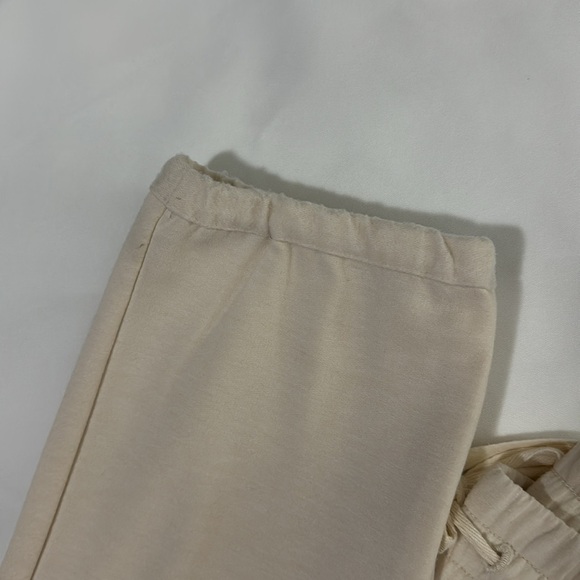 NWOT LOGO LOUNGE BY Lori Goldstein cream pants. Size S - Picture 7 of 7